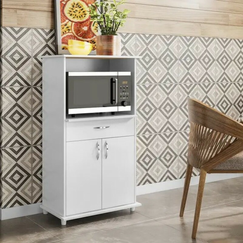 Balcão/Fruteira Para Cozinha Branco Nt3070 Notável Móveis- Branco