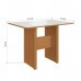 Conjunto Mesa Indékes Evora Lisboa 110cm com 4 Cadeiras - Freijó/Off White