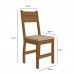 Conj. Mesa Bellagio 108x68cm, c/ 4 Cadeiras Milano, Carvalho  - Poliman