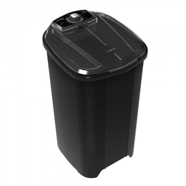 Lavadora de Roupas Newmaq Semiautomática 10KG 400W Preto