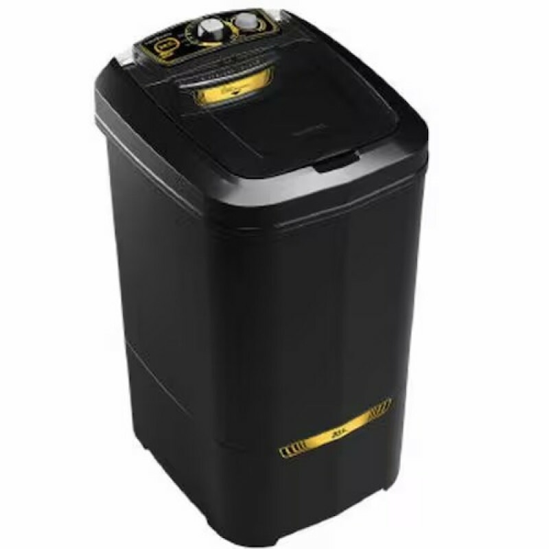 Lavadora de Roupas Newmaq Semiautomática 20,5KG 400W Preto Lavadora de Roupas Newmaq Semiautomática 20,5KG 400W Preto