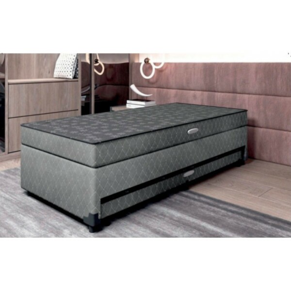 Cama Bibox  Duda - Baú Com Auxiliar - Nordeste Flex