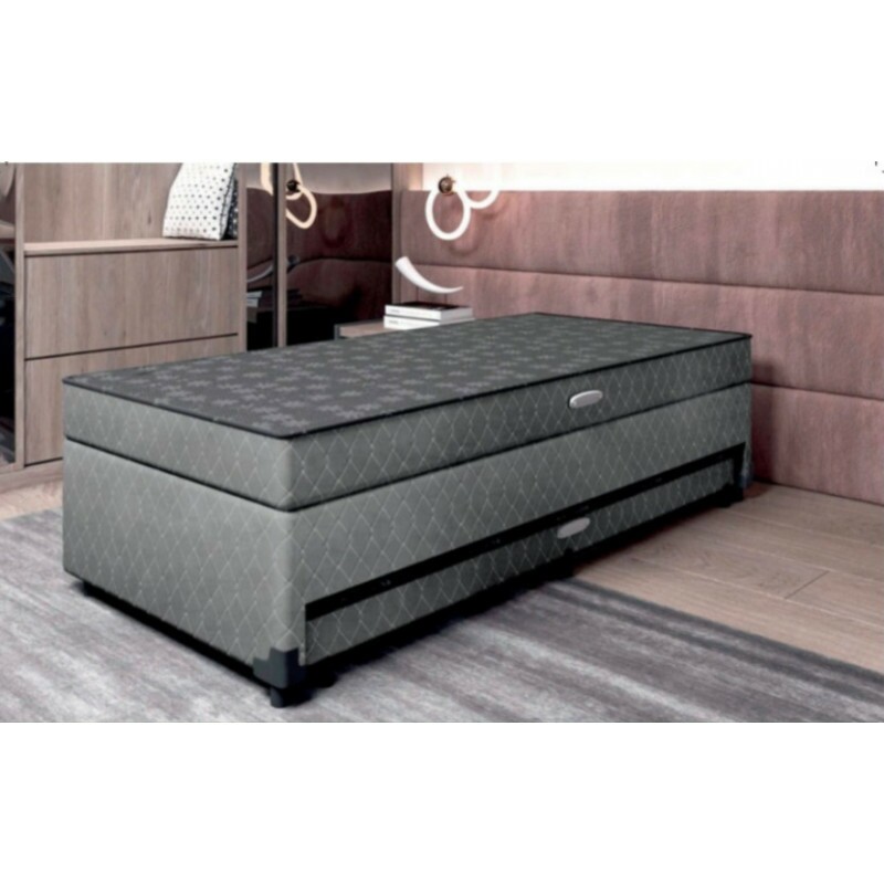 Cama Bibox Duda - Baú Com Auxiliar - Nordeste Flex Cama Bibox Duda - Baú Com Auxiliar - Nordeste Flex