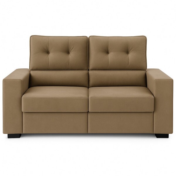 Sofá Retrátil e Reclinável 3 lugares  Niteroi Capuccino - Nordeste Flex 