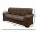 Conjunto de Sofá 2x3 Lugares Caribe Castor Capitonê Masterflex