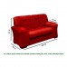 Conjunto de Sofá 2x3 Lugares Caribe Vermelho Capitonê Masterflex