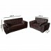 Conjunto de Sofás 3x2 Lugares Berlim Marrom Masterflex