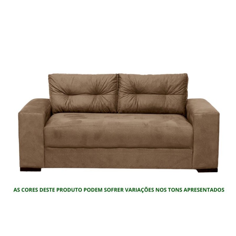 Sofá 3 Lugares Confort Caramelo Masterflex