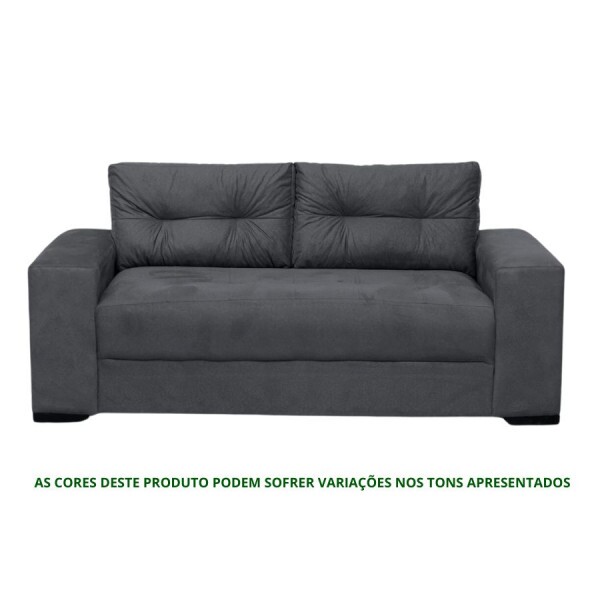Sofá 3 Lugares Confort Cinza Masterflex