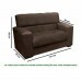 Conjunto de Sofá 2x3 Lugares Dubai Castor Masterflex