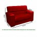 Conjunto de Sofá 2x3 Lugares Dubai Vermelho Masterflex