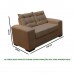 Conjunto de Sofá 2x3 Lugares Torun Caramelo Masterflex