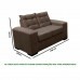 Conjunto de Sofá 2x3 Lugares Torun Castor Masterflex