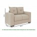 Conjunto de Sofá 3x2 Lugares Santa Catarina Bacetto Bege