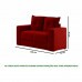Conjunto de Sofá 3x2 Lugares Santa Catarina Bacetto Vermelho