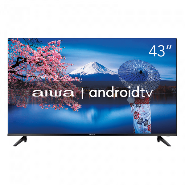 Smart TV AIWA 43” Android Full HD Borda Ultrafina HDR10 Dolby Áudio AWS-TV-43-BL-02-A