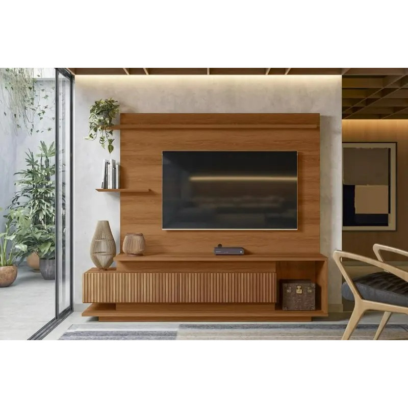 Home Para TV 65 Ripado 3D 2 Portas Istambul Lukaliam