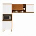 Cozinha modulada 3 peças Freijo/Branco Macadamia Telasul Cozinha modulada 3 peças Freijo/Branco Macadamia Telasul