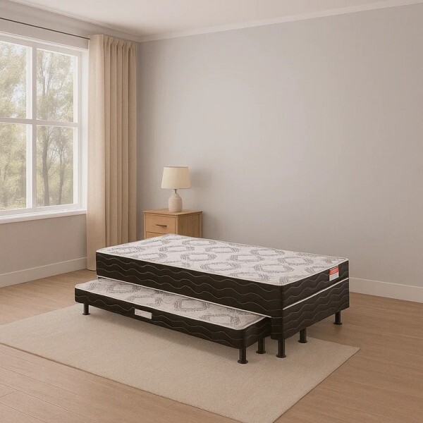 Cama Box Solteiro Com Auxiliar Rubi 88x188 Reconflex Cama Box Solteiro Com Auxiliar Rubi 88x188 Reconflex