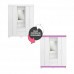 Guarda-Roupa 4 portas 2 Gavetas NT 6055 Branco/ Rosa Notável Guarda-Roupa 4 portas 2 Gavetas NT 6055 Branco/ Rosa Notável