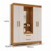 Guarda-Roupa 4 portas 2 Gavetas NT 6055 Freijo/Off White Notável Guarda-Roupa 4 portas 2 Gavetas NT 6055 Freijo/Off White Notável