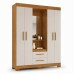 Guarda-Roupa 4 portas 2 Gavetas NT 6055 Freijo/Off White Notável Guarda-Roupa 4 portas 2 Gavetas NT 6055 Freijo/Off White Notável