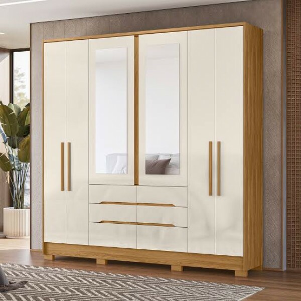 Guarda Roupa  Casal 6 Portas  6 Gavetas  San Francisco Moval