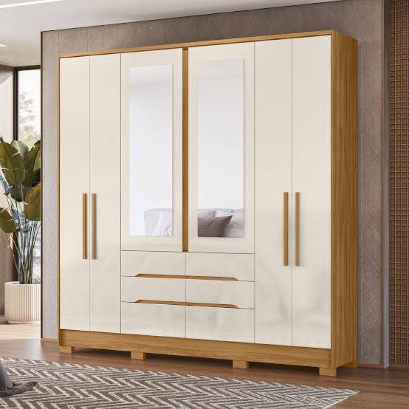 Guarda Roupa  Casal 6 Portas  6 Gavetas  San Francisco Moval