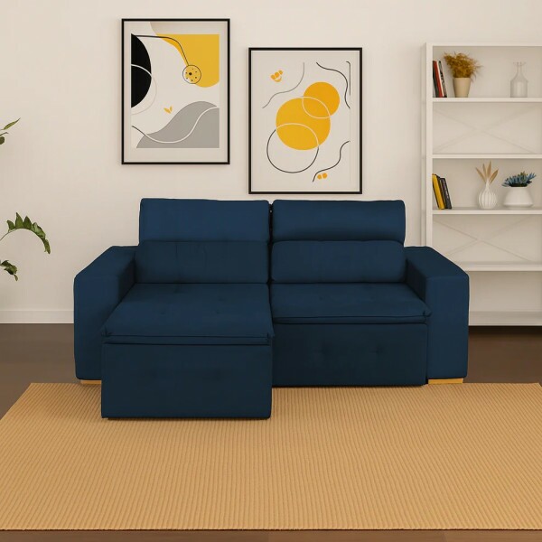 Sofá Retrátil/Reclinável 3 Lugares Isabela Allflex Sofá Retrátil/Reclinável 3 Lugares Isabela Allflex