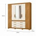 Guarda Roupa  Casal 6 Portas  6 Gavetas  França Moval