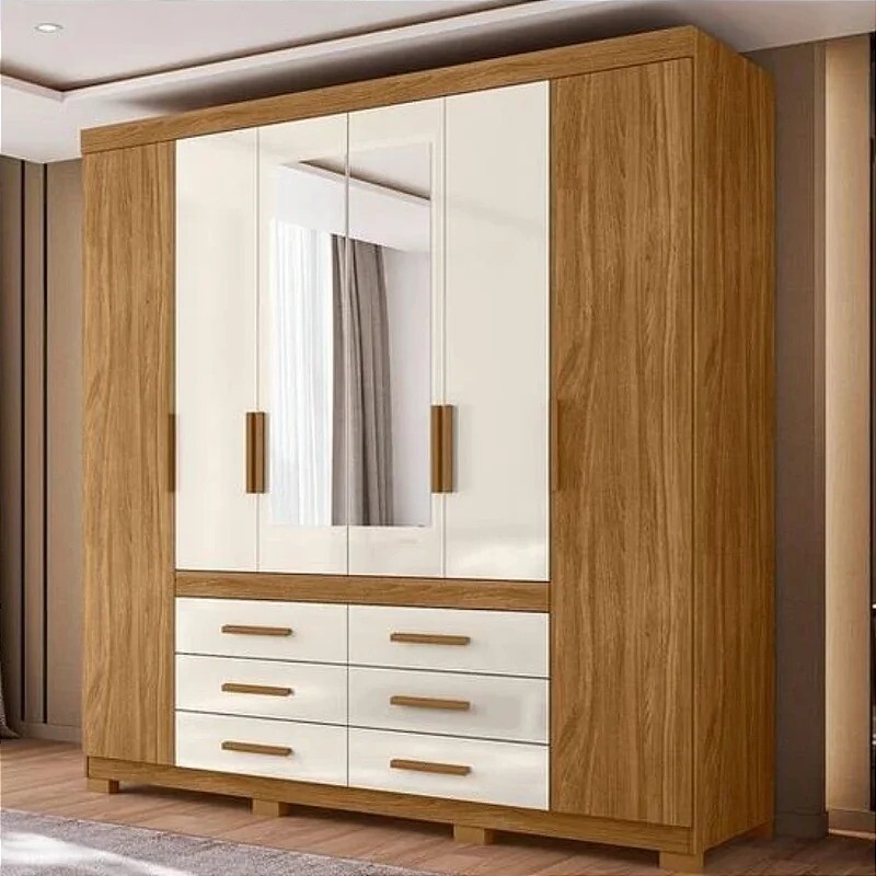 Guarda Roupa  Casal 6 Portas  6 Gavetas  França Moval